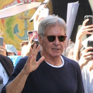 Harrison Ford arrive dans les studios AOL Build pour promouvoir son nouveau film "Blade Runner 2049" à New York, le 27 septembre 2017. 