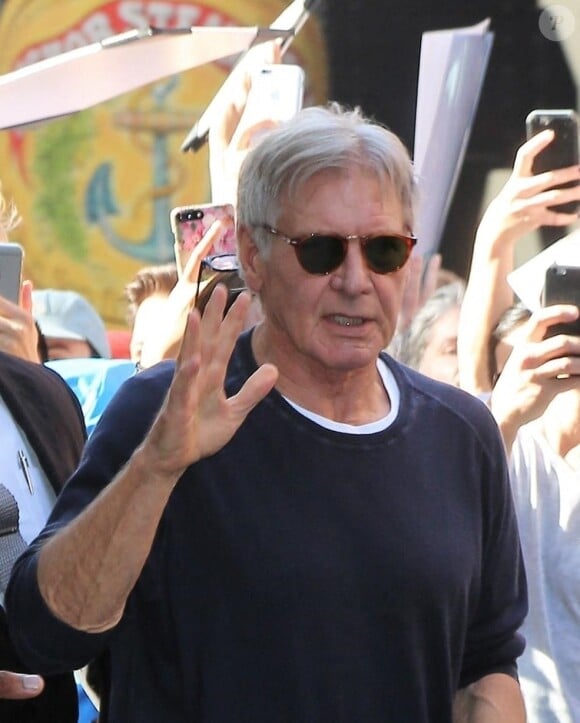 Harrison Ford arrive dans les studios AOL Build pour promouvoir son nouveau film "Blade Runner 2049" à New York, le 27 septembre 2017. 