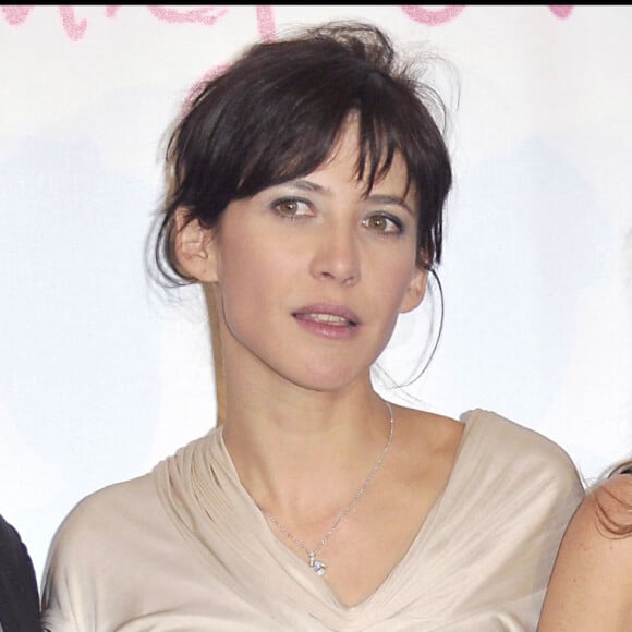 Alexandre Astier, Sophie Marceau et Lisa Azuelos - Première du film "LOL" au cinéma Gaumont Marignan. Paris.