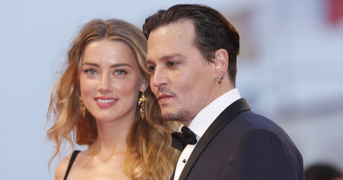 Amber Heard et son mari Johnny Depp - Première du film ...