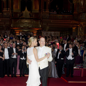 Soirée de mariage du prince Albert et Charlene Wittstock à Monaco, le 2 juillet 2011.