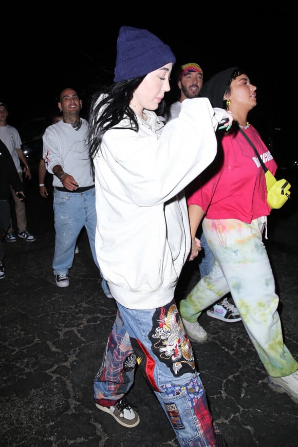 Demi Lovato et Noah Cyrus à la première de Space Jam au Six Flags Magic Mountain à Valencia, Los Angeles, Californie, Etats-Unis, le 29 juin 2021.