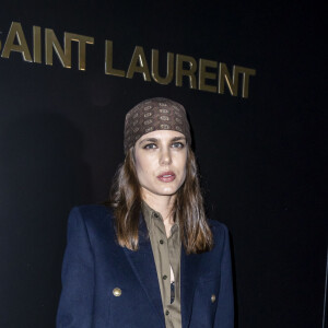 Charlotte Casiraghi au photocall du défilé de mode prêt-à-porter automne-hiver 2020/2021 Saint Laurent à Paris le 25 février 2020. © Olivier Borde / Bestimage