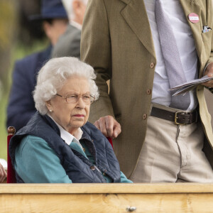 La reine Elisabeth II d'Angleterre lors du "Royal Windsor Horse Show" à Windsor, le 3 juillet 2021.