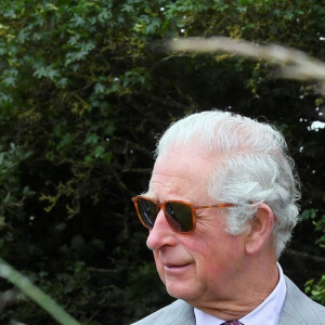 Le prince Charles, prince de Galles, visite le centre d'éducation agricole et alimentaire à Honeydale Farm, le 22 juin 2021.