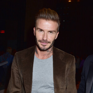 David Beckham lors du défilé de Victoria Beckham à l'occasion de la fashion week de New York le 11 septembre 2016. 