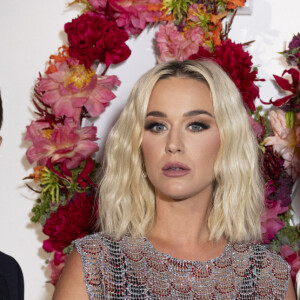 Nicolas Ghesquière (directeur artistique prêt-à-porter de Louis Vuitton), Katy Perry et Orlando Bloom assistent au dîner de lancement des Parfums Louis Vuitton ("Stellar Times", "Cosmetic Cloud", "Dancing Blossom", "Rhapsody" et "Symphony") à la Fondation Louis Vuitton. Paris, le 5 juillet 2021. © Olivier Borde/Bestimage