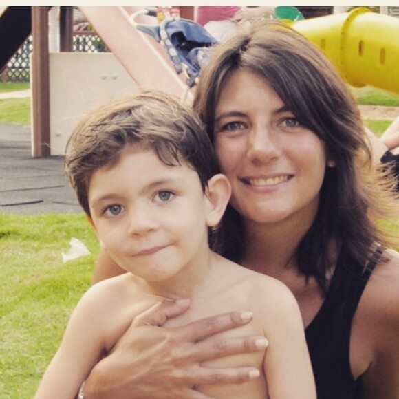 Estelle Denis et son fils Merlin