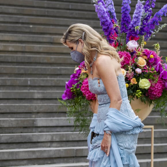 La reine Maxima des Pays-Bas au concert de l'Orchestre royal du Concertgebouw dans le cadre de sa visite d'État en Allemagne. Berlin, le 6 juillet 2021.