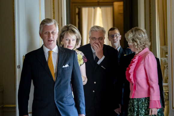 Le roi Philippe et la reine Mathilde de Belgique , le prince Laurent, la princesse Astrid - Concours musical Reine Elisabeth Violon 2019 à Bruxelles le 21 Mai 2019