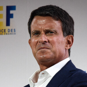 Manuel Valls ( ancien premier ministre ) - Le MEDEF tient sa REF annuelle (Rencontre des Entrepreneurs de France) à l'Hippodrome de Longchamps le 27 août 2020. © Federico Pestellini / Panoramic / Bestimage