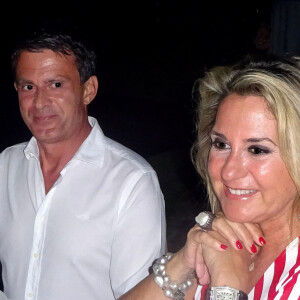 Exclusif - Manuel Valls et sa fiancée Susana Gallardo - Carla Bruni-Sarkozy a donné un concert pour la soirée d'anniversaire de Luisa Rodriguez Maroto à Estepona, Malaga, le 8 juin 2019.