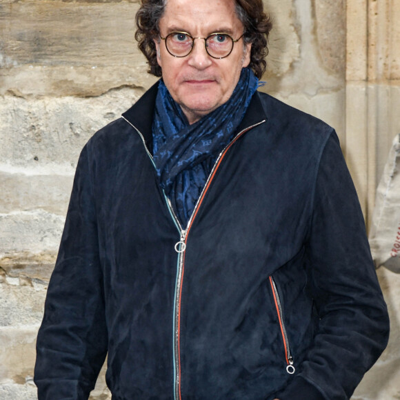 Francis Cabrel - Obsèques de Dick Rivers en l'église Saint-Pierre de Montmartre à Paris le 2 mai 2019.