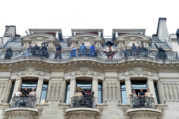 Défilé de mode Jean Paul Gaultier (collection Haute Couture 2021/2022) à l'atelier Jean Paul Gaultier. Paris, France, le 7 juillet 2021. © Veeren-Clovis/Bestimage