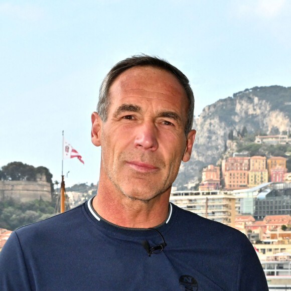 Mike Horn, l'explorateur aventurier lors de la 5ème édition du Monaco Ocean Week au Yacht Club de Monaco, le 25 mars 2021. 