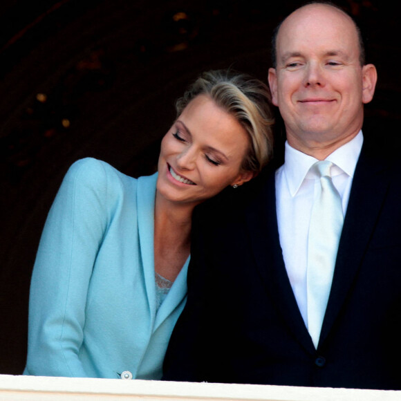 Mariage civil du prince Albert et Charlene Wittstock à Monaco, le 1er juillet 2011.