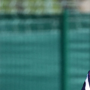 Kylian Mbappé et Karim Benzema - Entraînement de l'équipe de France de football au Centre National du Football à Clairefontaine le 31 mai 2021. © Anthony Bibard/FEP/ Panoramic / Bestimage