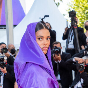 Tina Kunakey - Montée des marches du film "Benedetta" lors du 74ème Festival International du Film de Cannes. Le 9 juillet 2021 © Borde-Jacovides-Moreau / Bestimage 