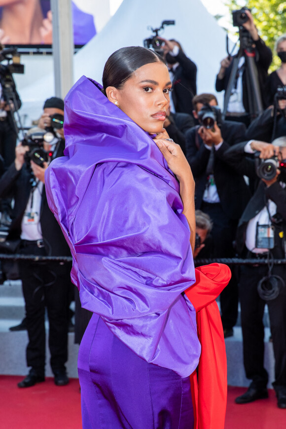Tina Kunakey - Montée des marches du film "Benedetta" lors du 74ème Festival International du Film de Cannes. Le 9 juillet 2021 © Borde-Jacovides-Moreau / Bestimage 
