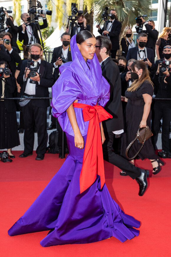 Tina Kunakey - Montée des marches du film "Benedetta" lors du 74ème Festival International du Film de Cannes. Le 9 juillet 2021 © Borde-Jacovides-Moreau / Bestimage 