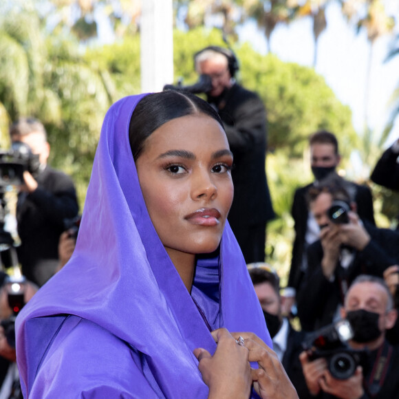 Tina Kunakey - Montée des marches du film "Benedetta" lors du 74ème Festival International du Film de Cannes. Le 9 juillet 2021 © Borde-Jacovides-Moreau / Bestimage 