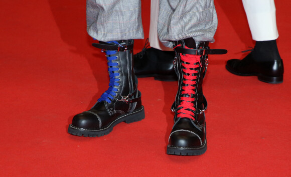 Boots de JoeyStarr - Montée des marches du film " Suprêmes" lors du 74ème Festival International du Film de Cannes. Le 10 juillet 2021 © Borde-Jacovides-Moreau / Bestimage 