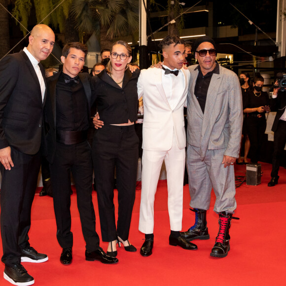 Cut Killer, Sandor Funtek, Audrey Estrougo, Theo Christine, JoeyStarr - Montée des marches du film " Suprêmes" lors du 74ème Festival International du Film de Cannes. Le 10 juillet 2021 © Borde-Jacovides-Moreau / Bestimage 