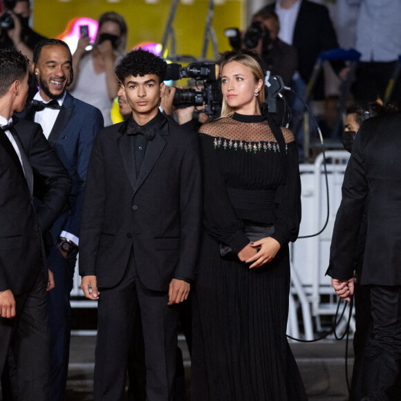 Zakaria El Baialy, Chloé Jouannet - Montée des marches du film " Suprêmes" lors du 74ème Festival International du Film de Cannes. Le 10 juillet 2021 © Borde-Jacovides-Moreau / Bestimage 
