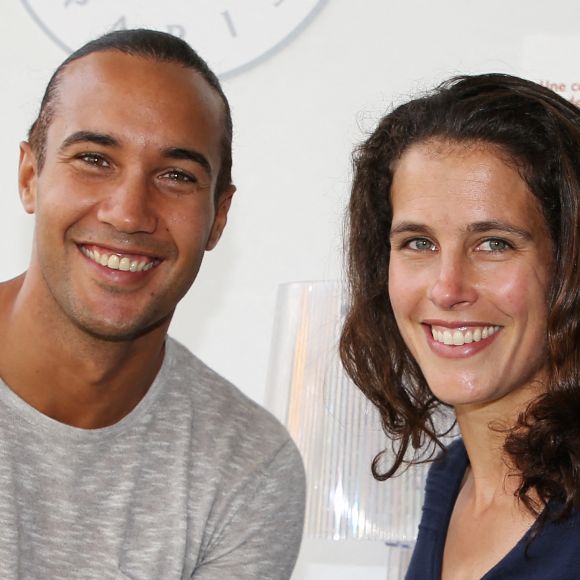 Exclusif - Clemence Castel et Laurent Maistret - 26ème édition du Trophée des personnalités en marge des Internationaux de Tennis de Roland Garros à Paris. Le 8 juin 2018. © Denis Guignebourg / Bestimage