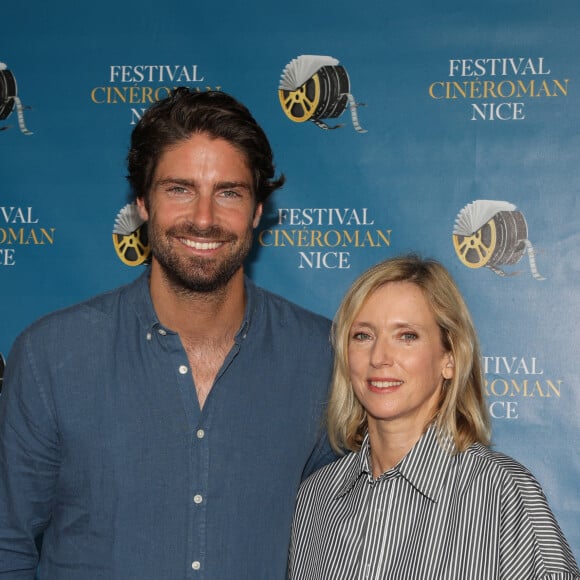 Tom Leeb et Léa Drucker lors de la première du film "C'est la vie" dans le cadre du Festival 'Ciné Roman' au Pathé Gare du Sud à Nice le 20 Juin 2021. © Denis Guignebourg / Bestimage  Premiere of the movie "C'est la vie" during Cine Roman festival in Nice, south France on june 20th 2021 