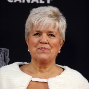 Mimie Mathy - Tournage de la série " Dix Pour Cent " lors de la 45ème cérémonie des César à la salle Pleyel à Paris. © Dominique Jacovides/Olivier Borde/Bestimage