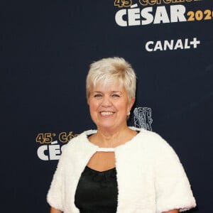 Mimie Mathy - Tournage de la série " Dix Pour Cent " lors de la 45ème cérémonie des César à la salle Pleyel à Paris, le 28 février 2020. © Dominique Jacovides/Olivier Borde/Bestimage