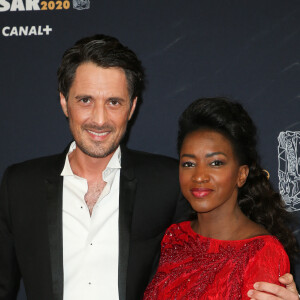 Vincent Cerutti et sa compagne Hapsatou Sy lors du photocall lors de la 45ème cérémonie des César à la salle Pleyel à Paris le 28 février 2020 © Dominique Jacovides / Olivier Borde / Bestimage 