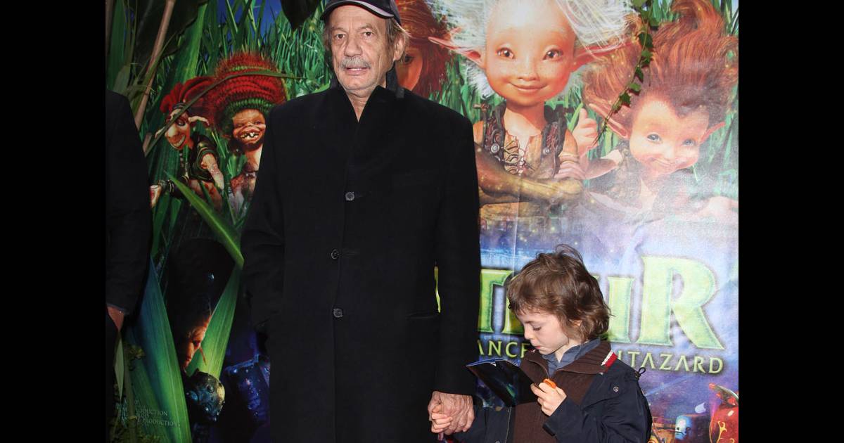 Patrick Chesnais et son fils Victor lors de l'avant-première d'Arthur
