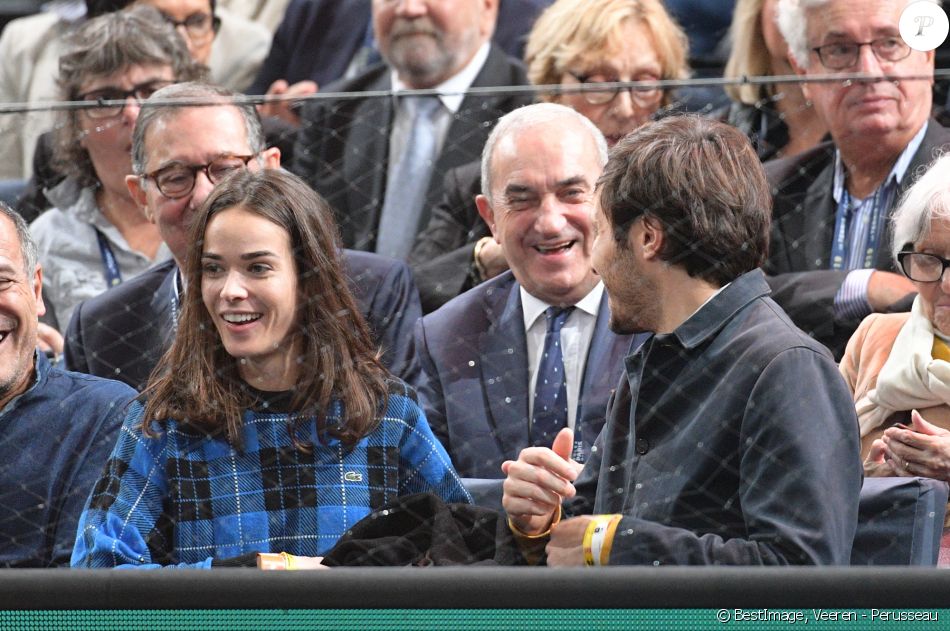 Vianney et sa compagne Catherine Robert lors de la finale du tournoi Rolex Paris Masters 2019 à Paris le 3 novembre 2019. © Veeren - Perusseau / Bestimage