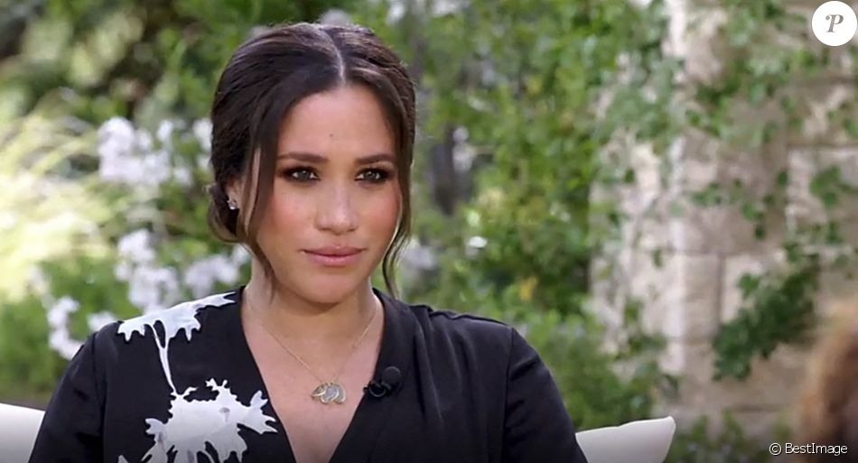 La chaîne CBS va diffuser l'entretien intitulé "Meghan & Harry" entre le prince Harry, Meghan Markle et la présentatrice américaine Oprah Winfrey, qui sera diffusé le 7 mars. Un échange qui promet son lot de révélations explosives. © Capture TV CBS via Bestimage