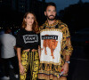 Nabilla Benattia et son compagnon Thomas Vergara au défilé Versace - Collection Prêt-à-Porter Printemps/Eté 2019" lors de la Fashion Week de Milan (MLFW) le 21 septembre 2018