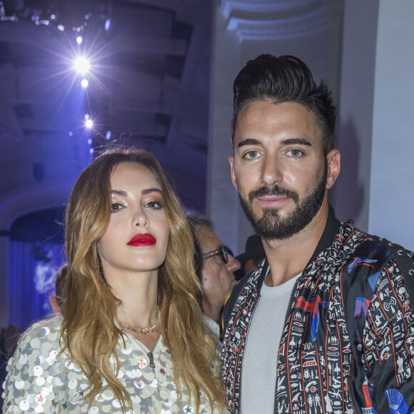 Nabilla Benattia et son compagnon Thomas Vergara au défilé de mode "Jean Paul Gaultier", collection Haute-Couture automne-hiver 2018/2019, à Paris. Le 4 juillet 2018 © Olivier Borde / Bestimage 