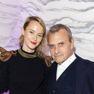 Pauline de Drouas et son compagnon Jean-Charles de Castelbajac - Guerlain et le coq sportif au lancement de leur seconde collaboration à la boutique Guerlain des Champs-Elysées à Paris le 23 octobre 2018. © Pierre Perusseau/Bestimage