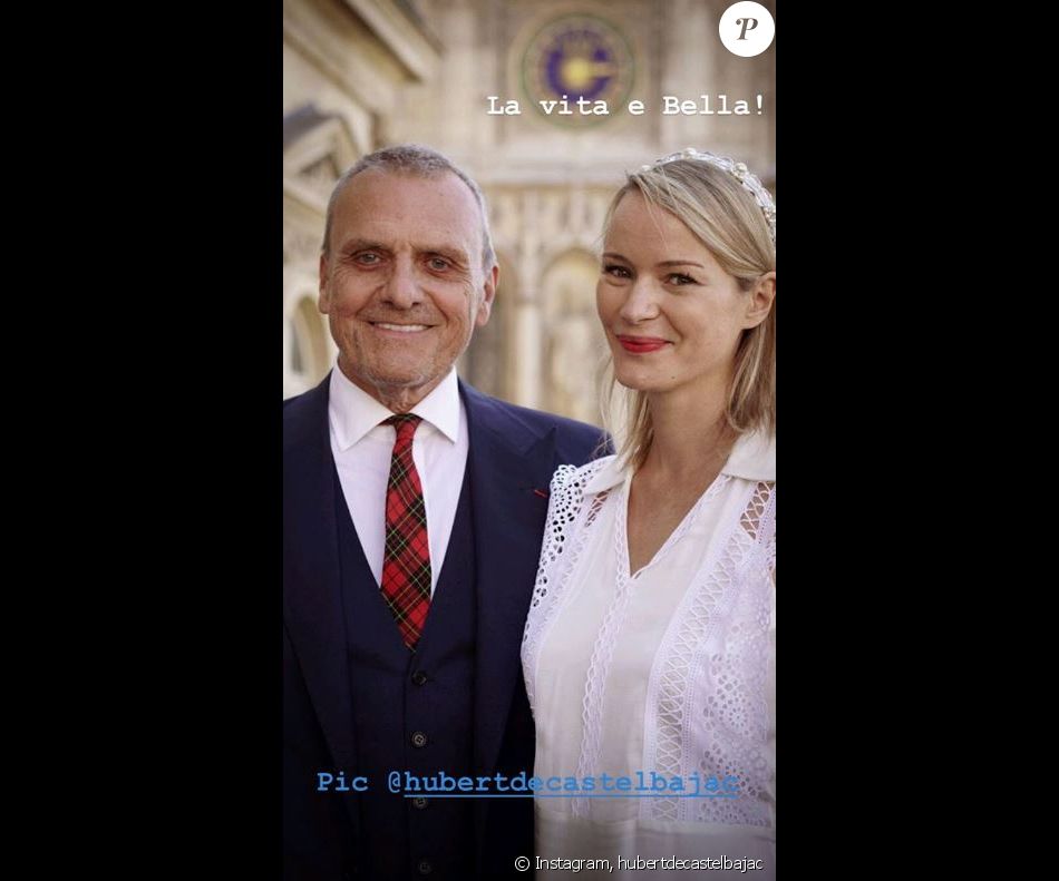 Jean-Charles de Castelbajac s'est marié à Pauline de Drouas à Paris le 21 septembre 2019. La photo est signée son neveau Hubert de Castelbajac.