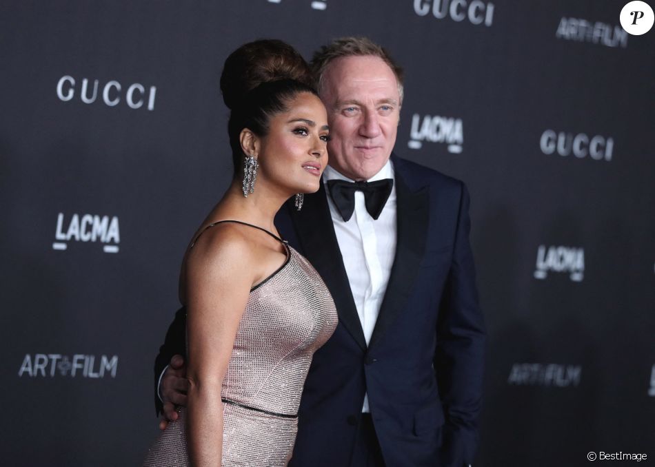 Francois-Henri Pinault et sa femme Salma Hayek Pinault - Soirée "LACMA Art + Film Gala" au Los Angeles County Museum of Art.