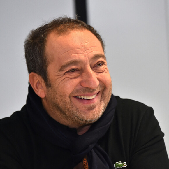 Patrick Timsit, l'acteur, réalisateur et comédien, a rencontré les élèves du lycée Camette dans le cadre de l'opération "Théâtre pour Tous", à Nice. © Bruno Bebert/Bestimage