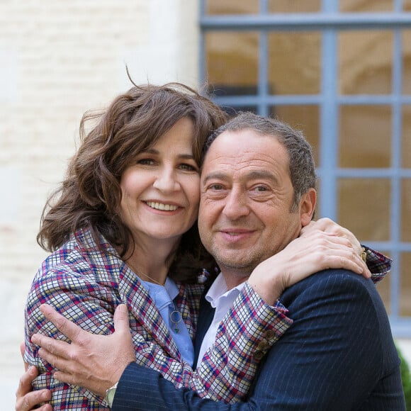 Exclusif - Valérie Lemercier et Patrick Timsit lors de la conférence de presse du film "Marie-Francine" à Lille, France, le 27 avril 2017. © Stéphane Vansteenkiste/Bestimage  Exclusive - For Germany Call For Price - Celebs during the "Marie-Francine" press conference in Lille, France, on April 27th, 2017. 