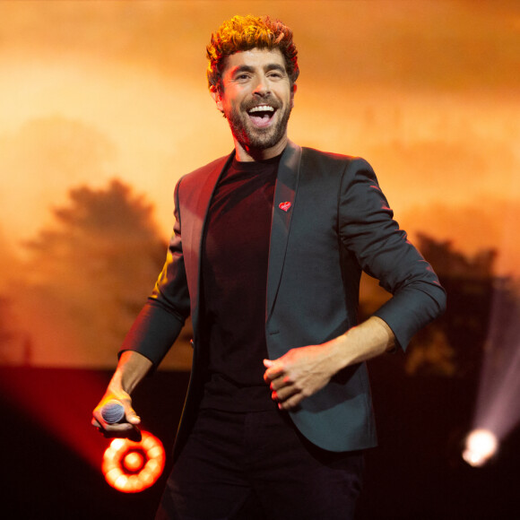 le chanteur espagnol Agustin Galiana ( parrain du Télévie 2020 ) lors de la 32ème édition du Télévie, l'opération de récolte de dons de RTL Belgium au profit du Fonds de la recherche scientifique (FNRS) pour aider la lutte contre la leucémie et le cancer. Belgique, Bruxelles, le 19 septembre 2020