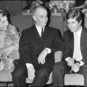 Archives - Louis de Funès avec son épouse Jeanne et leur fils Olivier en 1968