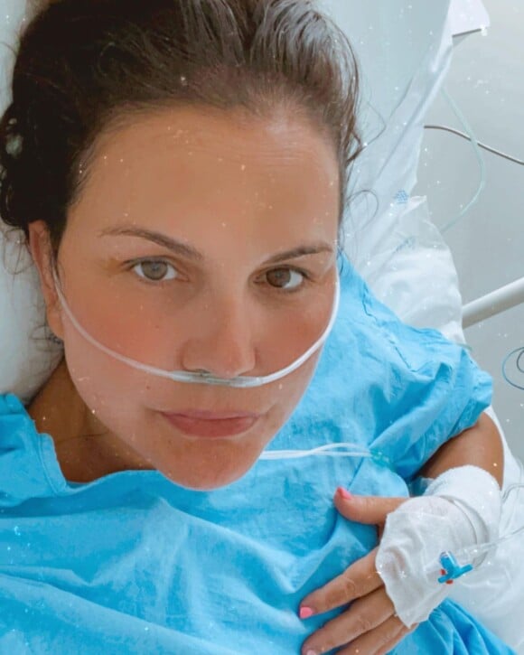 Katia Aveiro à l'hôpital.