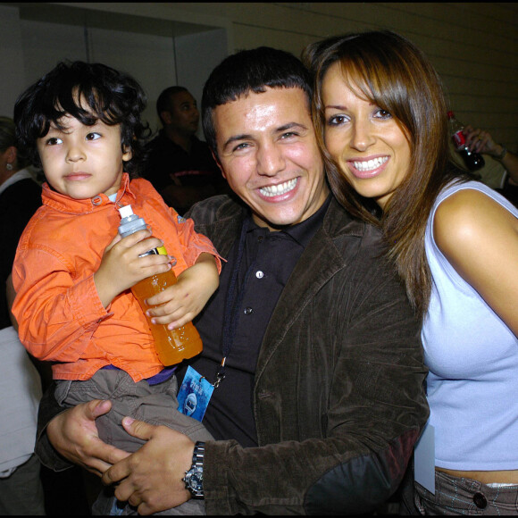 Faudel, sa femme Anissa et leur fils Enzy au Palais des Sports Robert Charpentier