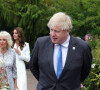 Sommet du G7 : La reine Elisabeth II d'Angleterre assiste au déjeuner avec les membres du G7 le 11 juin 2021, dont Boris Johnson et son épouse Carrie.