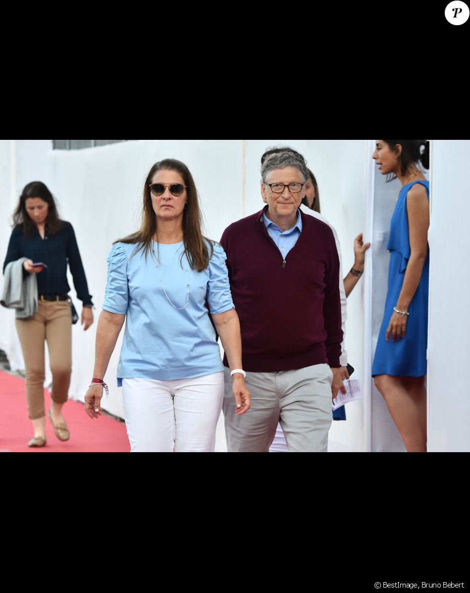 Bill Gates et sa femme Melinda sont venus encourager leur fille Jennifer qui participe à la 13ème édition du "Jumping International de Monte-Carlo" qui se déroule jusqu'au 30 juin 2018, sur le Quai Albert 1er du Port Hercule à Monaco. Le Jumping International de Monte-Carlo est une étape du Longines Global Champions Tour. Monaco, le 28 juin 2018. © Bruno Bebert/Bestimage