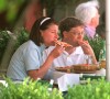 Bill Gates et son ex-épouse Melinda Gates en vacances à Portofino, en 1996.